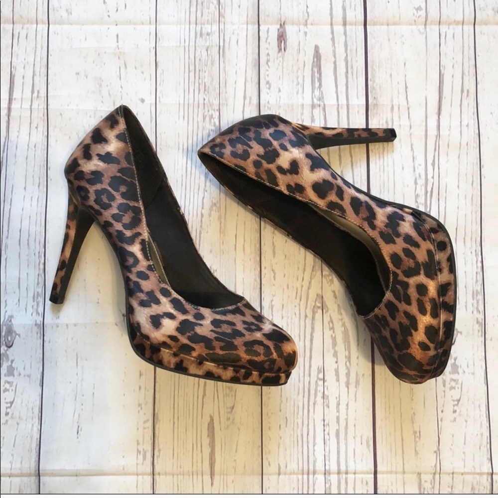 Fiona cheetah print heels